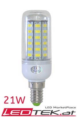 21W E14-LED-Lampe Weiß