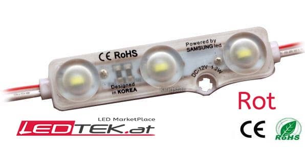 Samsung 3 LED Modul ROT für Werbeschilder