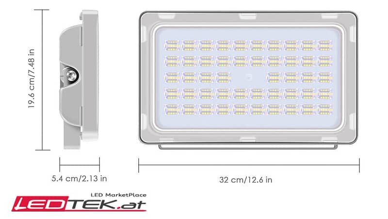 LED Flutlicht Strahler Aussenleuchte Kaltweiss-Warmweiss 200W