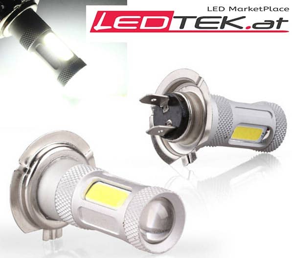 2 x LED H7 Nebelscheinwerfer PKW Lampen Kaltweiss 20W