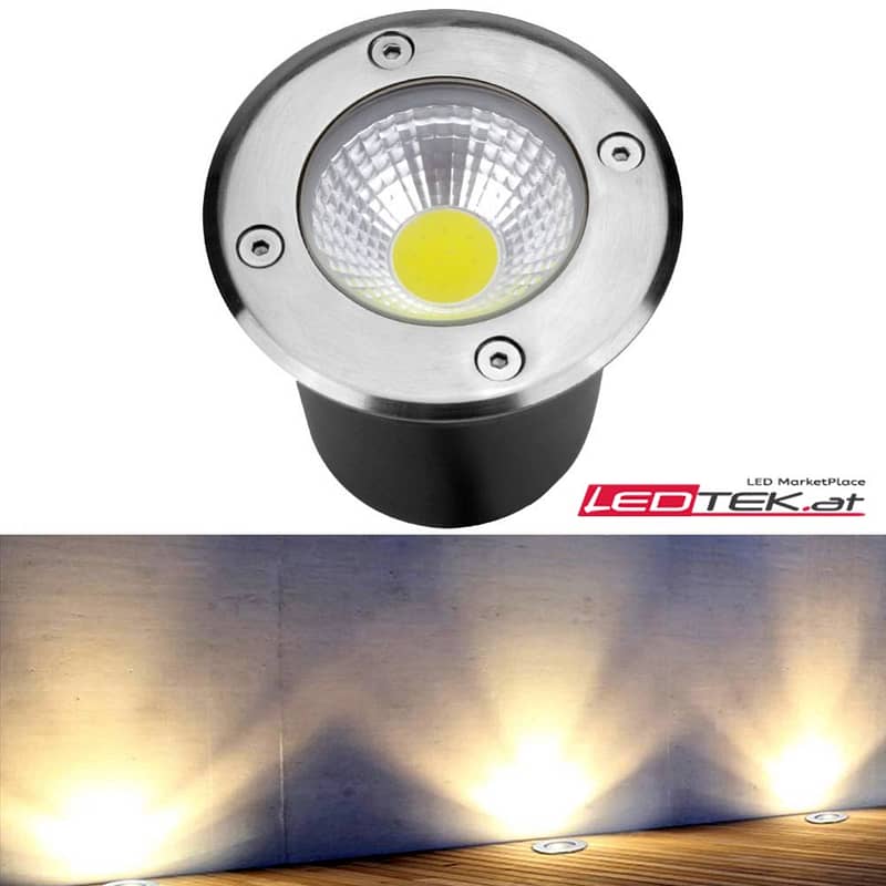 LED Bodenleuchte Bodenstrahler Warmweiss Kaltweiss 5W 10W