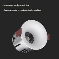 Randloser LED COB Einbauspot, tiefentblendet, gebogene Oberfläche – blendarm – 10er-Pack 10 H357f5b7f82214157af53a728dadba34aE