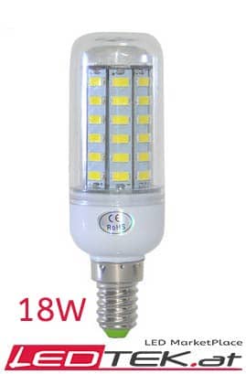 18W E14-LED-Lampe Weiss