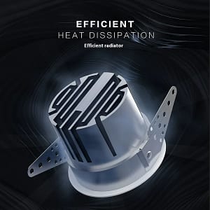 Randloser LED COB Einbauspot, tiefentblendet, gebogene Oberfläche – blendarm – 10er-Pack 8 Hf063382b42e14a9885bc6db0d8872b28t