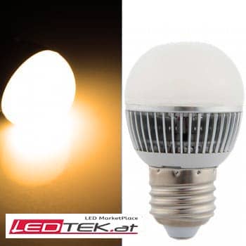 4W E27-LED-Lampe Birne Warmweiss