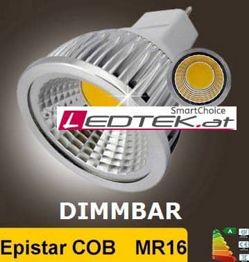MR16 6W LED COB Dimmbar Spot Warmeiss