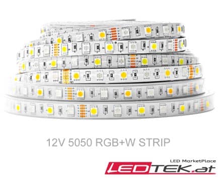 LED Streife Strip 5m, Mischfarbe, RGB, RGB-KW, RGB-WW, RGB-KW-WW 12v/24v