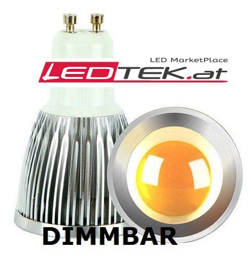 GU10 9W LED COB Spot Dimmbar Weiß