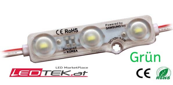 Samsung 3 LED Modul GRÜN für Werbeschilder