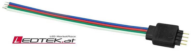 RGB Stecker fuer LED Streifen-mänlich