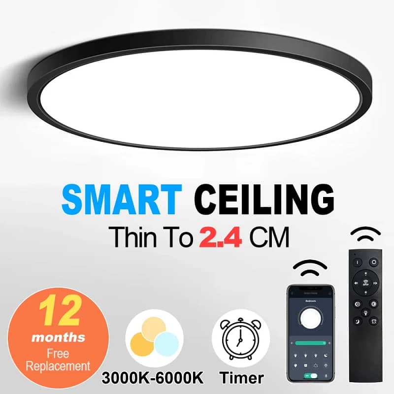 💡 Smart LED Deckenleuchte | App & Fernbedienung