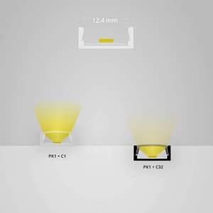 LED AUFBAU-Profil 200cm, flach, schwarz RAL9005, LED Stripes max. 12mm - 10er-Pack 5 LED AUFBAU-Profil 200cm, flach, schwarz RAL9005, LED Stripes max. 12mm - 10er-Pack – Bild 2