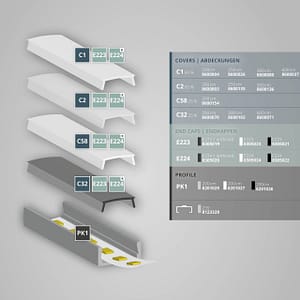 LED AUFBAU-Profil 200cm, flach, schwarz RAL9005, LED Stripes max. 12mm - 10er-Pack 7 LED AUFBAU-Profil 200cm, flach, schwarz RAL9005, LED Stripes max. 12mm - 10er-Pack – Bild 4